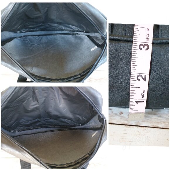 Unisex Messenger Laptop Bag Black Work School Bag Detachable Strap Top Handles - Picture 6 of 12